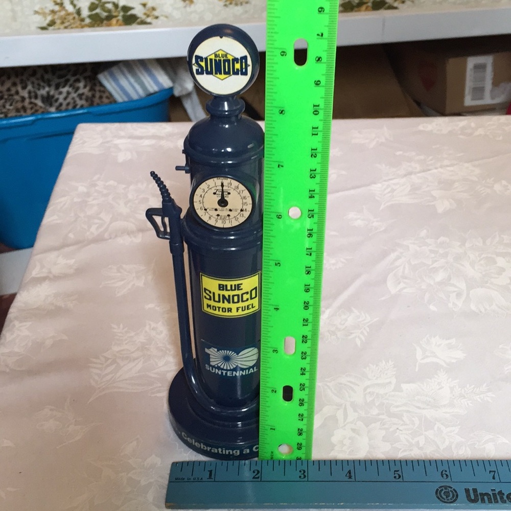 Blue Sunoco gas pump telephone